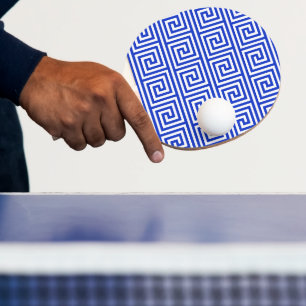 Raquette De Ping Pong Grec Meander Carré Motif