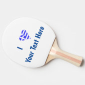 Raquette De Ping Pong Greek Love Flag Heart Personalized (Côté)