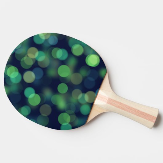 Raquette De Ping Pong Green Bokeh Abstrait (Côté)