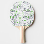 Raquette De Ping Pong Green Golf Icons Motif (Devant)