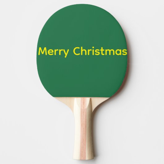 Raquette De Ping Pong Green Merry Christmas (Devant)