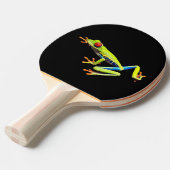 Raquette De Ping Pong Grenouille peinte aux yeux rouges (Devant Angle)