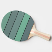 Raquette De Ping Pong Gris Et Vert D'Hiver Sur Papier Aquarelle (Côté)