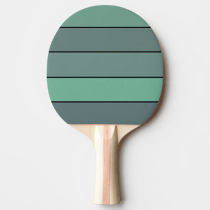 Raquette De Ping Pong Gris Et Vert D'Hiver Sur Papier Aquarelle