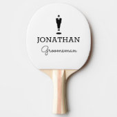 Raquette De Ping Pong Groomsman Gift Party personnalisé (Devant)