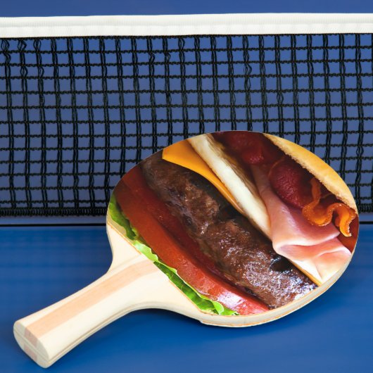 Raquette De Ping Pong Gros hamburger drôle (Insitu)
