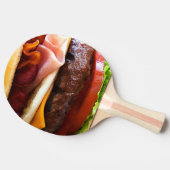 Raquette De Ping Pong Gros hamburger drôle (Côté)