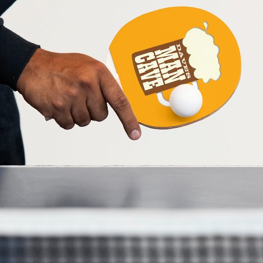 Raquette De Ping Pong Grotte d'homme personnalisée
