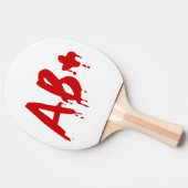 Raquette De Ping Pong Groupe sanguin AB+ Positif #Hôpital d'horreur (Côté)