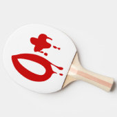 Raquette De Ping Pong Groupe sanguin O+ Positif #Hôpital d'horreur (Côté)