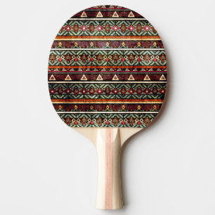Raquette De Ping Pong Groupe tribal : Ethno Retro Motif