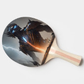 Raquette De Ping Pong Guerrier Cyborg de la foudre (Côté)