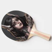 Raquette De Ping Pong Guerrier de goth fille cool (Côté)