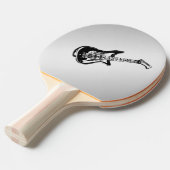 Raquette De Ping Pong Guitare électrique en argent (Devant Angle)