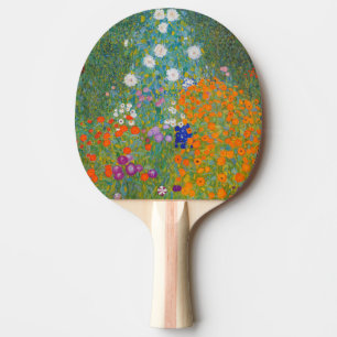 Raquette De Ping Pong Gustav Klimt - Jardin de fleurs