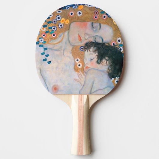 Raquette De Ping Pong Gustav Klimt - Mère et Enfant (Devant)