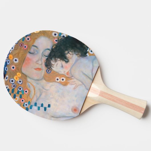 Raquette De Ping Pong Gustav Klimt - Mère et Enfant (Côté)