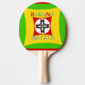 Raquette De Ping Pong Hakuna Matata Fun Rasta Couleurs : Vibrant et sans (Devant)