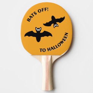 Raquette De Ping Pong Halloween Bats Orange