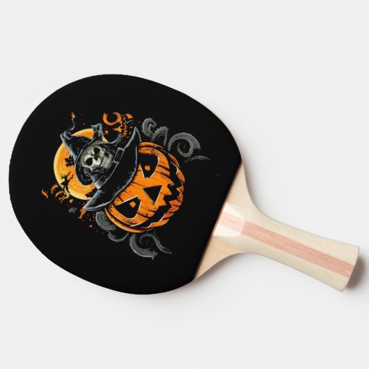 Raquette De Ping Pong Halloween/citrouille/automne/automne (Côté)