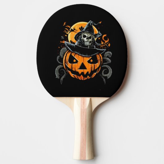 Raquette De Ping Pong Halloween/citrouille/automne/automne (Devant)