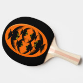 Raquette De Ping Pong Halloween Crows Ping Pong Paddle (Côté)