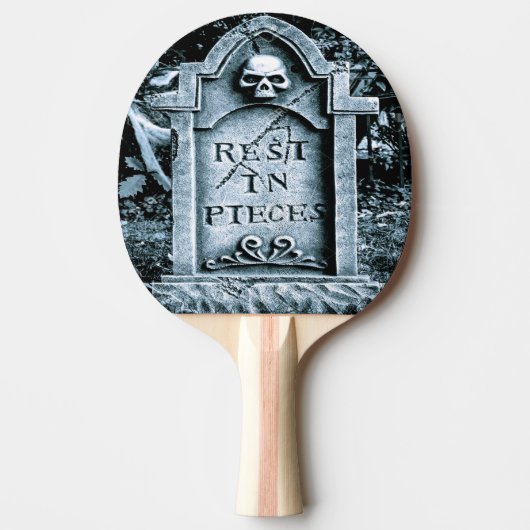 Raquette De Ping Pong Halloween Gravestone Grave (Devant)