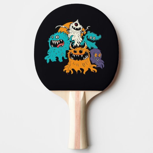 Raquette De Ping Pong Halloween/Monster/octobre/automne (Devant)
