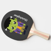Raquette De Ping Pong Halloween monstre Frankenstein Green (Côté)