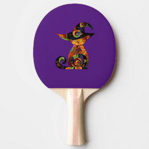 Raquette De Ping Pong Halloween/mystique/chat/chute