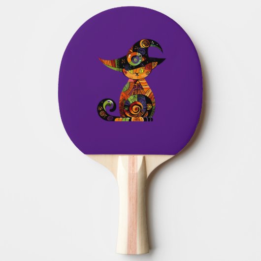 Raquette De Ping Pong Halloween/mystique/chat/chute (Devant)