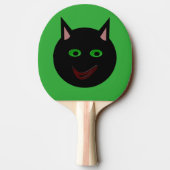 Raquette De Ping Pong Halloween Ping Ping Chat Noir (Dos)