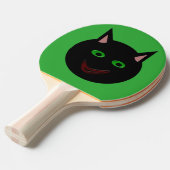 Raquette De Ping Pong Halloween Ping Ping Chat Noir (Devant Angle)