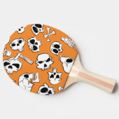 Raquette De Ping Pong Halloween Skulls Bones DoodMotif (Côté)