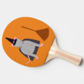 Raquette De Ping Pong Halloween sorcière rat et chambre (Côté)