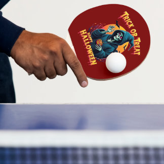 Raquette De Ping Pong Halloween Spooky Vibes: Trick or Treat Skeleton