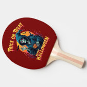 Raquette De Ping Pong Halloween Spooky Vibes: Trick or Treat Skeleton (Côté)