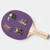 Raquette De Ping Pong Halloween Squelette Dracula Mummy Griffe Reaper (Côté)