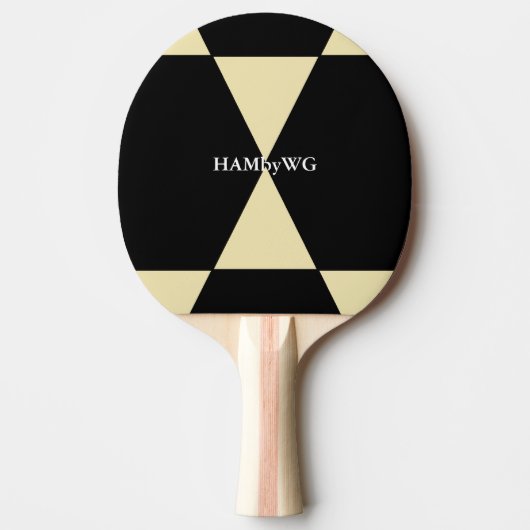 Raquette De Ping Pong HAMbyWG Ping-Pong Paddle en noir et blanc (Devant)