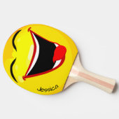 Raquette De Ping Pong Happy Face Ping Paddle (Femme) (Côté)
