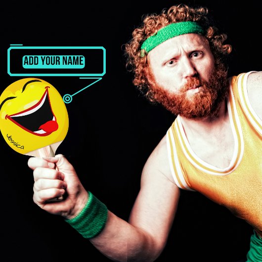 Raquette De Ping Pong Happy Face Ping Paddle (Femme)