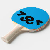 Raquette De Ping Pong Happy Puppy Face Blue (Devant Angle)