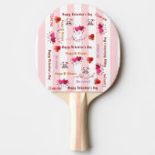 Raquette De Ping Pong HappyValentine's Day Ping Pong PaddleCouple Hearts (Devant)