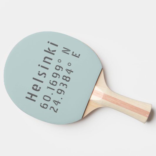 Raquette De Ping Pong Helsinki Latitude Longitude (Côté)