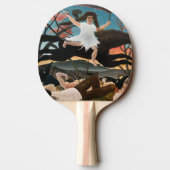Raquette De Ping Pong Henri Rousseau - La guerre (Dos)