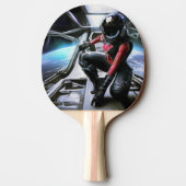 Raquette De Ping Pong Héros SF en vaisseau spatial (2) (Dos)