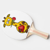 RAQUETTE DE PING PONG "HEUREUSE SAINTE-VALENTIN" GIRAFFE (Côté)
