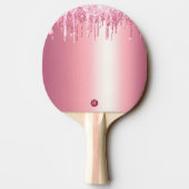 RAQUETTE DE PING PONG HEUREUSE SAINTE-VALENTIN PINK PARTIES SCINTILLANT (Dos)