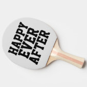 Raquette De Ping Pong HEUREUX JAMAIS APRÈS LES Pagaies Cadeaux Mariages (Côté)