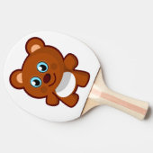 RAQUETTE DE PING PONG HEUREUX TEDDY BEAR (Côté)